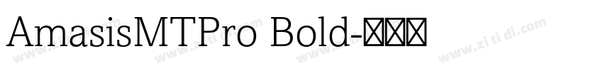 AmasisMTPro Bold字体转换